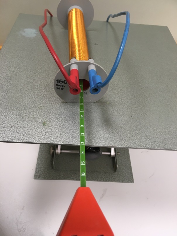 Messung des Magnetfelds durch eine Hallsonde