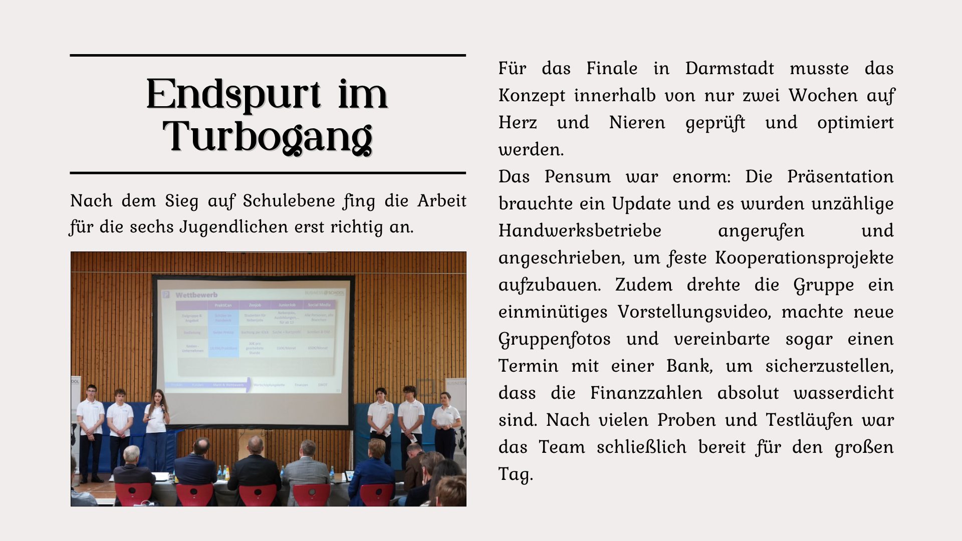 Das Team „PraktiCan“ im großen Finale - 3